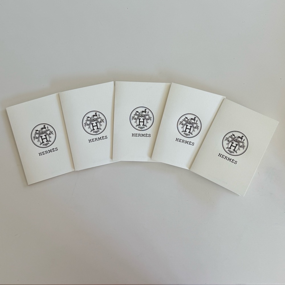 Hermès White Envelopes Set of 5